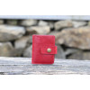 Dámská kožená peněženka - tmavě červená