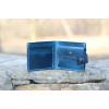 Pánská kožená peněženka - modrá